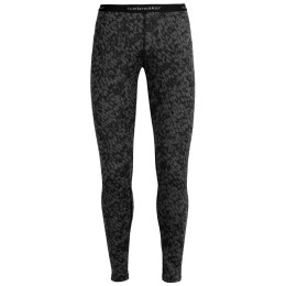 Leggings da donna Icebreaker 200 Oasis Leggings Forest Shadows nero/grigio Black/Aop