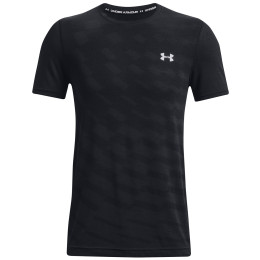 Maglietta funzionale da uomo Under Armour Seamless Radial SS nero Black / / Mod Gray