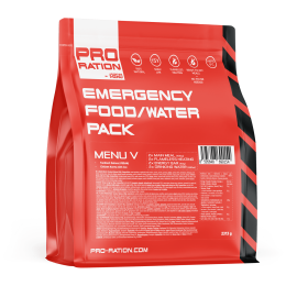 Piatto principale Adventure Menu Emergency food/water pack, Menu V rosso red