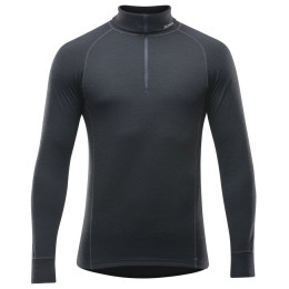 Maglione a collo alto da uomo Devold Duo Active Man Zip Neck nero Black