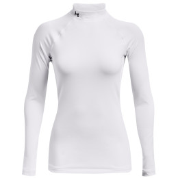 Maglietta da donna Under Armour Authentics Mockneck bianco White/Black