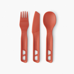 Set di posate Sea to Summit Passage Cutlery Set 3 Piece rosso Spicy Orange