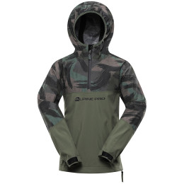 Giacca softshell per bambini Alpine Pro Gibbo verde olivine