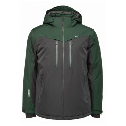Giacca da sci da uomo Loap Felini nero/verde DarkGreen