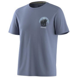 Maglietta funzionale da uomo Smartwool Men's Lunar Bear Active Short Sleeve Graphic Tee blu scuro NIGHTFALL BLUE