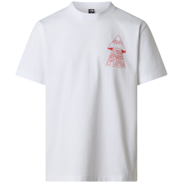 Maglietta da uomo The North Face M Mountain Play Relaxed Short Sleeve Tee-Graphic bianco TNF WHITE
