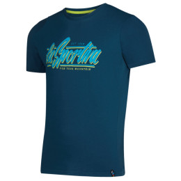 Maglietta da uomo La Sportiva Retro T-Shirt M blu scuro Storm Blue