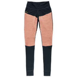 Mutande sportive da donna Devold Tuvegga Merino Longs Wmn arancione/nero CORAL