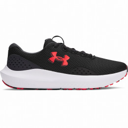 Scarpe da corsa da uomo Under Armour Charged Surge nero/rosso Black