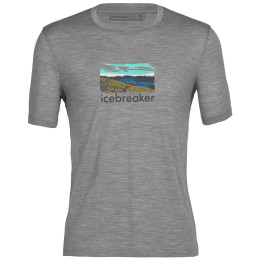 Maglietta da uomo Icebreaker Men Tech Lite II SS Tee Trailhead grigio metro hthr