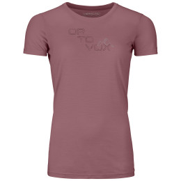 Maglietta da donna Ortovox 185 Merino Tangram Logo Ts W rosa mountain rose