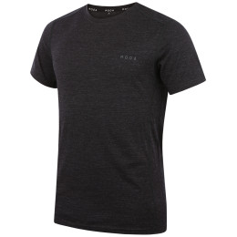 Maglietta da uomo MOOA MerinoSilk 160 short nero black melange