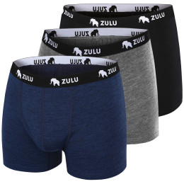 Boxer da uomo Zulu Merino 160 4in 3-pack