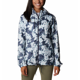 Giacca da donna Columbia Flash Forward Printed Windbreaker blu Nocturnal Lakeshore Floral Print