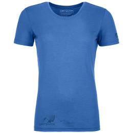Maglietta da donna Ortovox 185 Merino Logo Spray Ts W blu sky blue