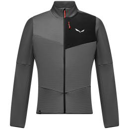 Felpa funzionale da uomo Salewa Ortles Fleece Fz M grigio onyx/0910