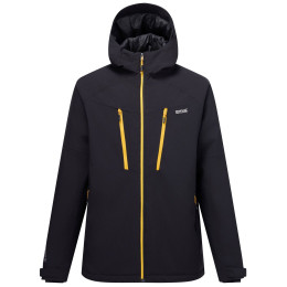 Giacca invernale da uomo Regatta Highton Stretch Padded Jacket nero/giallo Black(Sunst)