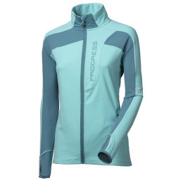 Felpa tecnica da donna Progress Bona blu modrozelená