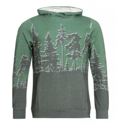 Felpa da uomo Chillaz Mellow verde DarkBlueMelange