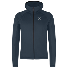Felpa funzionale da uomo Montura Fadis Grid Hooded Maglia blu scuro Blueberry