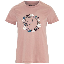 Maglietta da donna Fjällräven Fjällblomster Fox T-shirt W rosa Chalk Rose