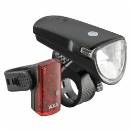 Luci anteriori / posteriori AXA GREENLINE40 SET nero