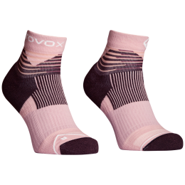 Calze in lana merino da donna Ortovox All Mountain Quarter Socks W rosa Dawn Rose