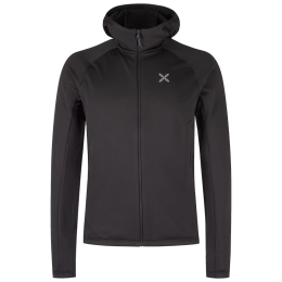 Felpa funzionale da uomo Montura Fadis Grid Hooded Maglia nero Black