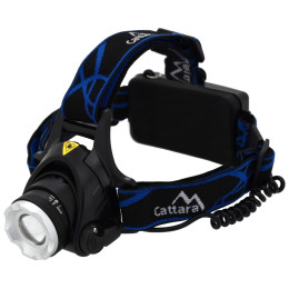 Lampada frontale Cattara LED 570lm ZOOM nero/blu černá modrá