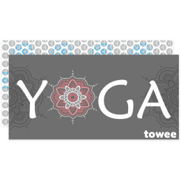 Asciugamano ad asciugatura rapida Towee Namasté 80 x 160 cm grigio Nasty