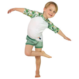 Maglietta da bambino DucKsday Toucan SS bianco/verde Toucan