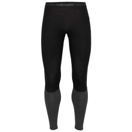 Pantaloni termici da uomo Icebreaker ZoneKnit™ 200 Leggings nero black/jet heather/cb