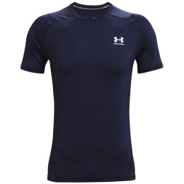 Maglietta da uomo Under Armour HG Armour Fitted SS blu scuro MidnightNavy//White