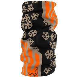Scaldacollo Dynafit Graphic Neck Gaiter nero/arancio 5491 - fallen rock/0910 FLAG