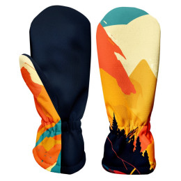 Guanti softshell per bambini WAMU Mountain Bike arancione