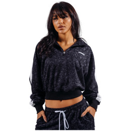 Felpa da donna Nebbia Half-Zip Leopard Sweatshirt Primal nero BLACK LEOPARD
