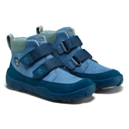 Dětské barefoot boty Affenzahn Low Boot Leather Friendy Shark blu Shark