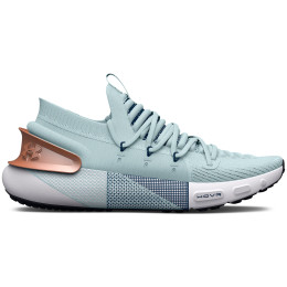 Scarpe da corsa da donna Under Armour W HOVR Phantom 3 MTLC bianco/grigio Fuse Teal / White / Metallic Light Copper