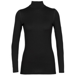 Maglietta da donna Icebreaker W 260 Tech LS Turtleneck nero Black