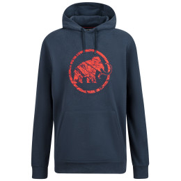 Felpa da uomo Mammut ML Hoody (2022) blu/rosso MarineMelangePrt