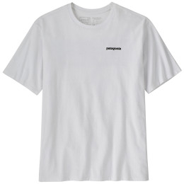 Maglietta da uomo Patagonia P-6 Logo Responsibili Tee bianco White