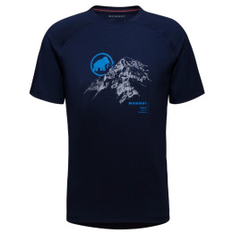 Maglietta da uomo Mammut Mountain T-Shirt Men Moench blu marine