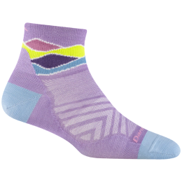 Calzini da donna Darn Tough Run Quarter Ultra-Lightweight rosa lavender