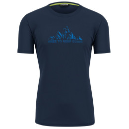 Maglietta da uomo Karpos Loma Print Jersey blu scuro Outer Space/Indigo B./Tangerin