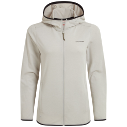 Felpa da donna Craghoppers NosiLife Afia Hooded Jacket beige Light Grey Marl