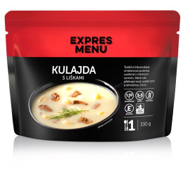 Zuppa Expres menu Zuppa di funghi finferli e uova