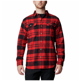 Camicia da uomo Columbia Flare Gun™ Stretch Flannel rosso/grigio Sail Red River Crossing Plaid