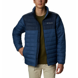 Giacca da uomo Columbia Powder Lite Jkt blu scuro Night Tide, Collegiate Navy