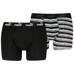Boxer da uomo Puma Elements Striped Boxers 2P