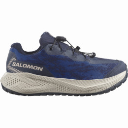 Scarpe da bambino Salomon Aero Grvl Wp J Maritime Blue-Silver Cloud-Bluing